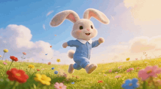Bunny's Rainbow Splash