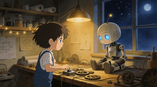 **Robot's First Flower**